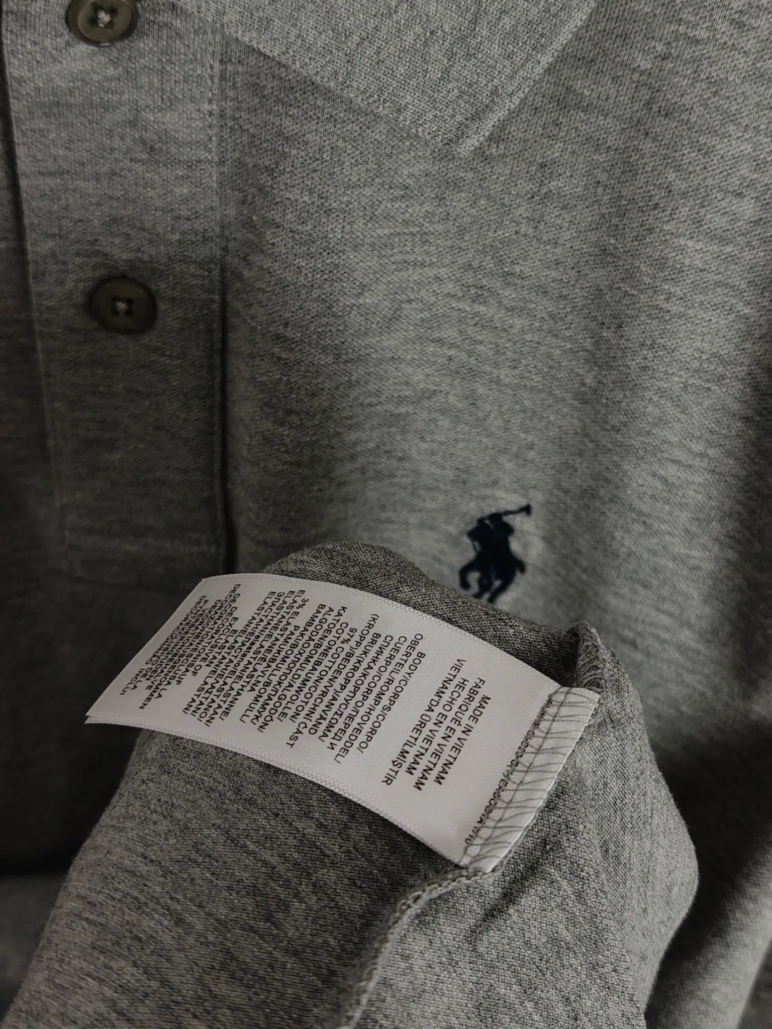 P200 Real shot quality High version Ralph Lauren pony embroidered polo shirt lapel long sleeves High-end quality Complete with three labels, comfortable and breathable, classic and simple, exquisite and fashionable, details show high-end quality Color: black, white, gray, navy blue Size: M-XXL